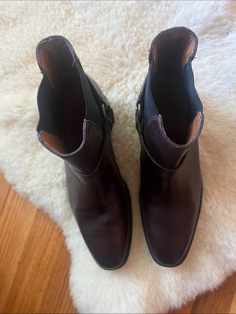 Frye Women's Dara Harness Leather Chelsea Boot Sz 9 - Picture 8 of 10